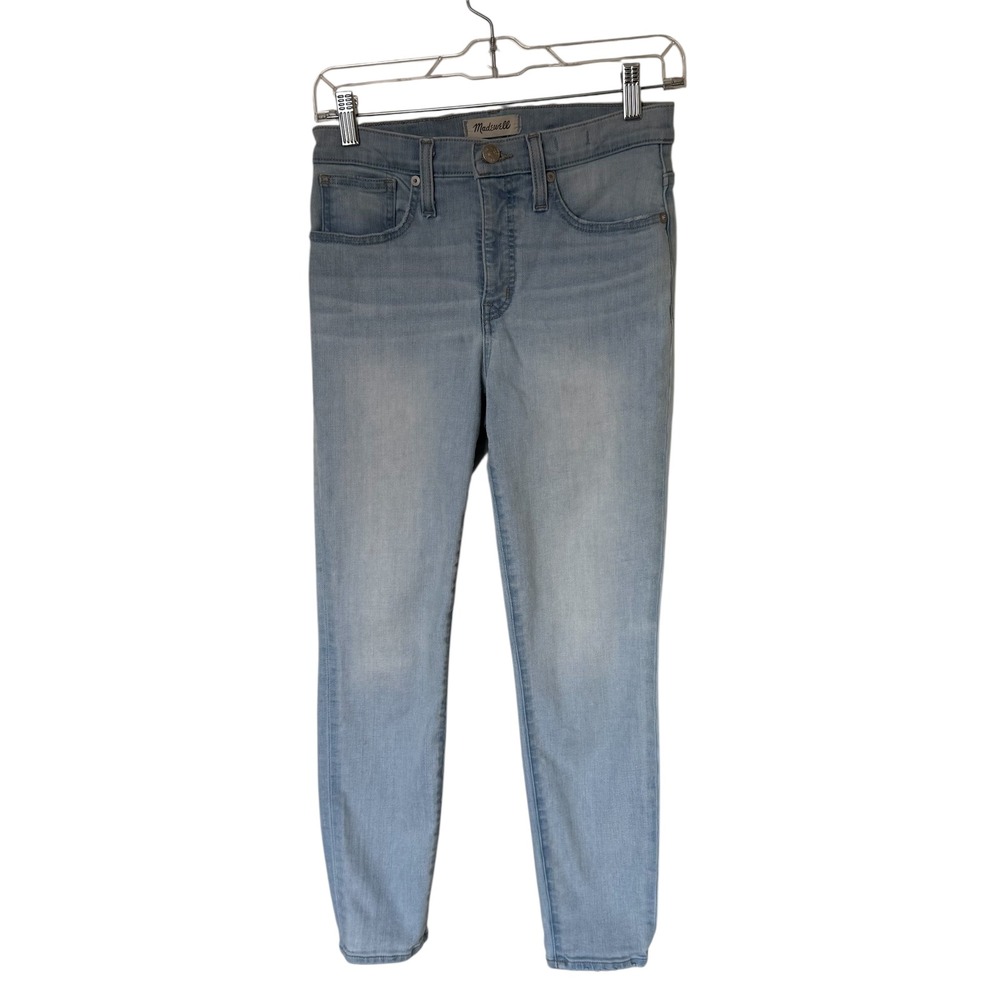Madewell 9" Mid Rise Skinny Crop Jeans Light Wash Size 26